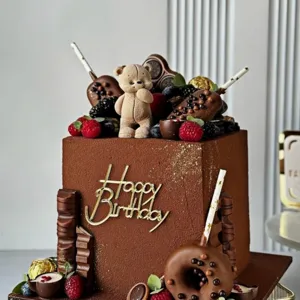 Topper per torta Happy Birthday in acrilico oro decorazione tavola dolce festa