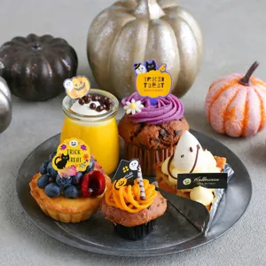 Set de decoración para cupcakes de Halloween toppers y envoltorios para fiesta tarta