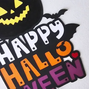 Decoración de pastel de calabaza de Halloween de papel suministros de fiesta murciélago