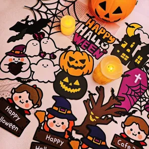 Adornos para Tarta de Halloween Calabaza Fantasma Fiesta Decoraciones Cake Toppers Cupcake Toppers