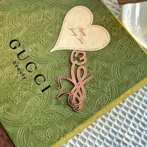Rose gold acrylic flower cake topper for Mother's Day, women's day party cupcake decoration.