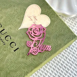 Decoración de pastel de rosa Mum acrílica para fiesta del día de la madre.