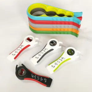 Multi-functional jar opener and bottle opener set, kitchen gadget for easy twist caps.