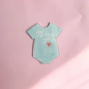 Decoration fete bebe body topper gateau bapteme carte bleue accessoire de fete party