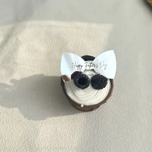 Topper per cupcake in acrilico Festa del Papà, design con fiocco argento, decorazione.