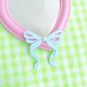 Topper para tarta con lazo de papel de doble capa estilo coreano para fiesta de cumpleaños.