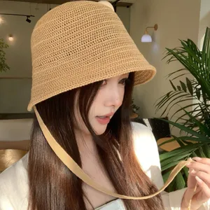 Japanische handgemachte gewebte Eimerhut Frauen Sommer atmungsaktive Sonnenschutz Kappe