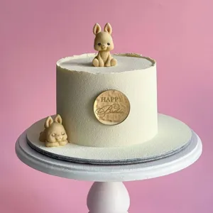 Acrylic Happy Birthday cake topper round disc party decoration for celebrations dessert table decor