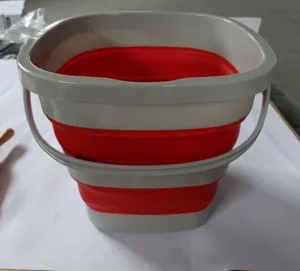 Collapsible portable folding water bucket for outdoor fishing car washing and home storage