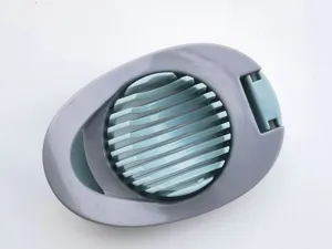 Trancheur d'œufs en acier inoxydable et ABS, outil de cuisine pratique pour couper les œufs durs.