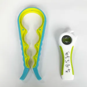 2-in-1 multi-function jar and bottle opener set kitchen tool for easy bottle cap twisting