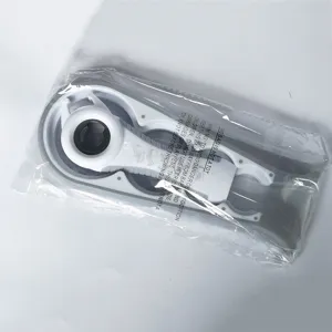 Multi-functional bottle opener jar opener kitchen tool set in white and grey color.