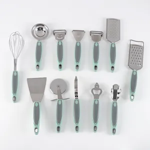 Stainless Steel Kitchen Gadgets Set Food Peeler Egg Beater Spatula Cooking Tools With Non Slip Handles Home Kitchenware