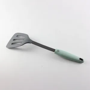 Thickened Stainless Steel Silicone Cooking Utensils Heat Resistant Kitchen Tool Wok Spatula Soup Spoon Slotted Spoon