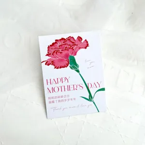 Mother's Day greeting card floral cake topper cute paper cards for party celebration gifts