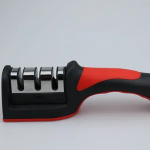 Portable Manual Kitchen Knife Sharpener Carbon Steel Ceramic Quick Sharpening Tool Household Knife Sharpener
