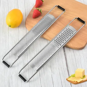 Stainless Steel Cheese Grater Lemon Zester Multi-Functional Kitchen Tool Long Handle Grater For Home