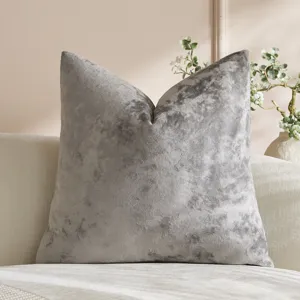 Nordic style solid color ice velvet throw pillow cover luxury soft sofa cushion grey