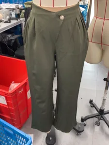 Women casual loose wide leg trousers high waist suit pants autumn winter daily wear