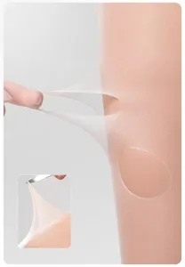 Damen Feinstrumpfhose Detail zeigt atmungsaktiven, reißfesten und elastischen Sommerstoff.