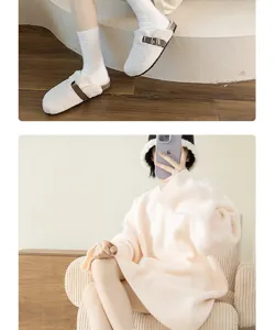 Cozy fuzzy winter socks and soft fleece thermal warm sleep socks for women daily wear details