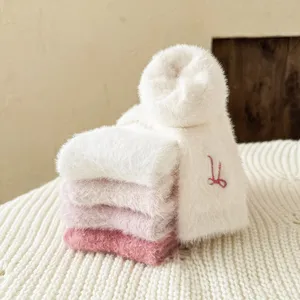 Calcetines de invierno mujer peludos suaves calientes gruesos casa dormir muy comodos