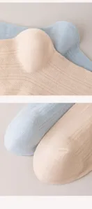 Detailed view of women's breathable mesh socks showing soft knit texture and ribbed design.