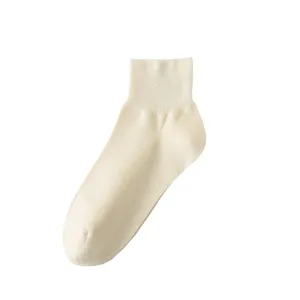 Calcetines de Tubo Media Pantorrilla de Color Sólido Casual para Mujer Calcetines de Algodón Ligeros y Transpirables Uso Diario Suaves