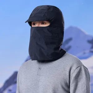 Passamontagna invernale antivento cappello da sci integrato per ciclismo all'aperto maschera facciale.