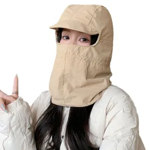 Passamontagna antivento invernale con visiera, cappello maschera termico leggero per esterno.