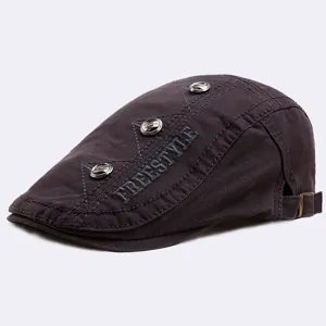 Heren vintage katoenen platte pet casual newsboy baret lente zomer rijden hoed