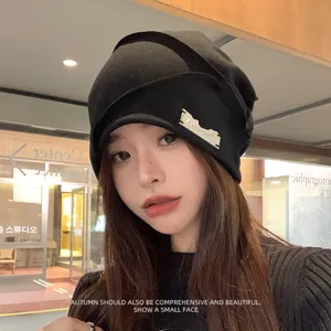 Damen Winter Warm Strickmütze Beanie Hut Slouchy Weich Thermische Skull Cap Lässige Einfarbige Streetwear Mode Kopfbedeckung