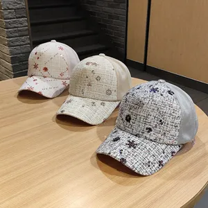 Cappello baseball donna paillettes rete traspirante estate casual parasole visiera moda