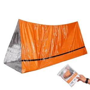 Tienda de supervivencia de emergencia saco de dormir térmico impermeable portátil para acampar