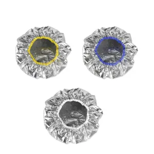 Aluminum foil hair cap for salon oiling and perming, featuring elastic band design.