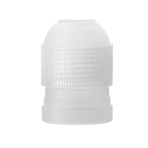 Petit adaptateur de douille à pâtisserie en plastique pour décorer les gâteaux blancs.
