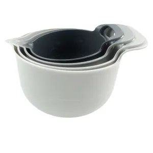 Set de 4 bols mélangeurs gigognes avec poignées en plastique PP cuisine vue principale