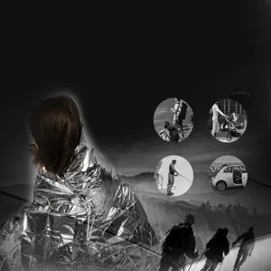 Κουβέρτα έκτακτης ανάγκης θερμική outdoor επιβίωση Mylar διάσωση αντιανεμική αδιάβροχη ζεστή