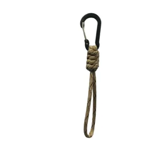 Outdoor 7-Core Parachute Cord Lanyard With Mountaineering Buckle Color-Blocking Anti-Lost Bag Accessories Hanging Rope