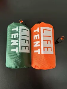 Tente d'urgence couverture de survie imperméable thermique abri Mylar camping randonnée.