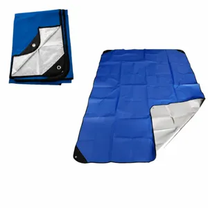 Bleue imperméable couverture de survie tapis de pique-nique camping randonnée 150x210cm