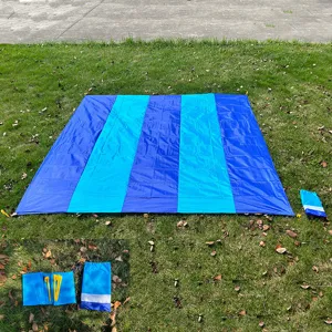 Outdoor Waterproof Foldable Picnic Blanket Portable Moisture-Proof Beach Mat Compact Camping Travel Mat With Storage Bag