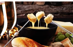 Edelstahl Fonduegabeln Set für Käse und Schokolade, langlebiges Küchengeschirr Set.