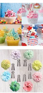 Edelstahl Spritzbeutel Tüllen Set für Kuchen Dekoration und professionelle Torten Sahne.