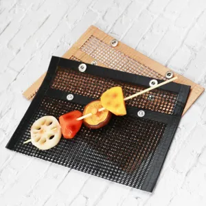 Non-stick BBQ mesh bag and grilling mat high temperature resistant barbecue accessories