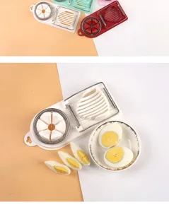 Tagliauova multifunzionale in acciaio inossidabile utensile da cucina per tagliare uova.