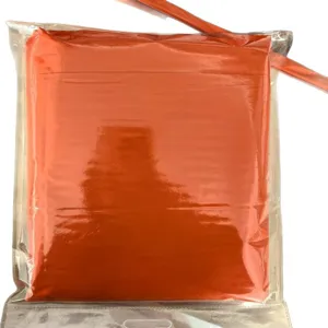 Couverture de survie d'urgence extérieure thermique tente de camping orange en feuille
