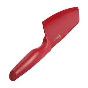Red kitchen knife stainless steel sharp cooking cleaver knife ergonomic handle main image