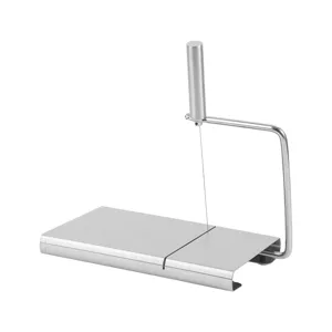 Stainless steel single wire cheese slicer manual kitchen tool for butter and ham food cutting