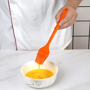 Silicone Basting Brush for Baking Barbecue 21cm Kitchen Pastry Oil Brush with Ergonomic Handle